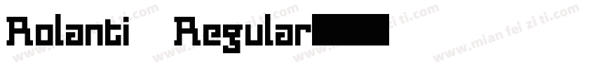 Rolanti Regular字体转换